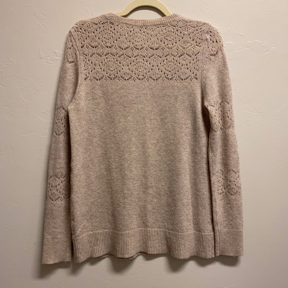 Loft Brown Beige Knit Pullover Sweater - Picture 3 of 4
